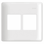 PLACA 4 x 4 - C/SUPORTE - 4 POSTOS - BRANCO - SIMON 19