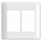 PLACA 4 x 4 - C/SUPORTE - 6 POSTOS - BRANCO - SIMON 19