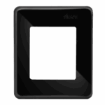 PLACA 2 MÓDULOS PARA CAIXA DE SOBREPOR NEGRO PIANO - SIMON 19