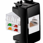 MÓDULO TOMADA RJ 45 CAT.6E - NEGRO PIANO - SIMON 19/20