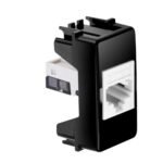 MÓDULO TOMADA RJ 11 4 FIOS - NEGRO PIANO - SIMON 19/20