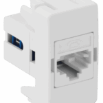 MÓDULO TOMADA RJ 11 4 FIOS - BRANCO - SIMON 19/20