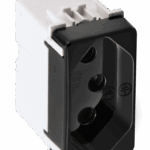 MÓDULO TOMADA 2P+T PADRÃO BRASILEIRO 20A 250V - NEGRO PIANO - SIMON 19/20