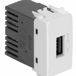 MÓDULO CARREGADOR USB 2.1A BIVOLT TURBO CHARGE - LINHA S19/S20 - BRANCO - SIMON 19/20