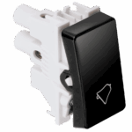 MÓDULO PULSADOR DE MINUTERIA 10A 250V - NEGRO PIANO - SIMON 19/20