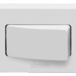 CONJUNTO PARA MÓVEIS 1 INTERRUPTOR SIMPLES 10A 250V - BRANCO - SIMON 20