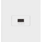 CONJUNTO CARREGADOR USB 2.1A TURBO CHARGE BIVOLT BRANCO C/PLACA+SUPORTE - SIMON 20