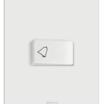 CONJUNTO 1 PULSADOR DE CAMPAINHA 10A 250V - BRANCO - SIMON 20