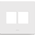 PLACA 4 x 4 - C/SUPORTE - 4 POSTOS - BRANCO - SIMON 20