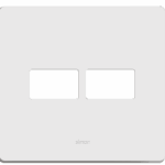 PLACA 4 x 4 - C/SUPORTE - 2 POSTOS - BRANCO - SIMON 20