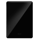 PLACA 4 x 2 - C/SUPORTE - CEGA - NEGRO PIANO - SIMON 20