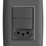 CONJUNTO 1 INTERRUPTOR SIMPLES 10A 250V + 1 INTERRUPTOR PARALELO 10A 250V + 1 TOMADA 2P+T PADRÃO BRASILEIRO 10A 250V - G