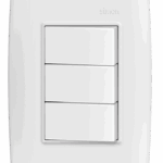 CONJUNTO 3 INTERRUPTORES SIMPLES 10A 250V - BRANCO - SIMON 30