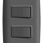 CONJUNTO 2 INTERRUPTORES SIMPLES 10A 250V - GRAFITE  - SIMON 30