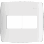 PLACA 4 x 4 - C/SUPORTE - 4 POSTOS - BRANCO - SIMON 30