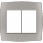 PLACA 4 x 4 - C/SUPORTE - 6 POSTOS - ALUMÍNIO - SIMON 30