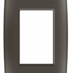 PLACA 4 x 2 - C/SUPORTE - 3 POSTOS - GRAFITE FOSCO - SIMON 30