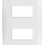 PLACA 4 x 2 - C/SUPORTE - 2 POSTOS SEPARADOS - BRANCO - SIMON 30