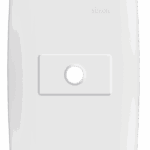 PLACA 4 x 2 - C/SUPORTE - SAÍDA DE FIO - BRANCO - SIMON 30