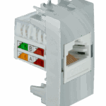 MÓDULO TOMADA RJ 45 CAT 5E - ALUMÍNIO FOSCO - SIMON 30/35