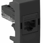 MÓDULO TOMADA RJ 45 CAT 6E - GRAFITE FOSCO - SIMON 30/35