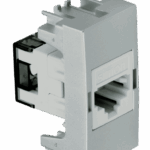 MÓDULO TOMADA RJ 45 CAT 6E - ALUMÍNIO FOSCO - SIMON 30/35