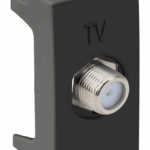 MÓDULO TOMADA COAXIAL PARA TV 75 OHMS - GRAFITE FOSCO - SIMON 30/35