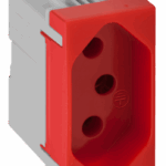 MÓDULO TOMADA 2P+T PADRÃO BRASILEIRO 10A 250V - VERMELHO - SIMON 30/35