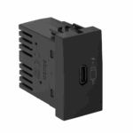 MÓDULO CARREGADOR USB TIPO C 2.1A  BIVOLT - LINHA S30/S35 - GRAFITE - SIMON 30/35