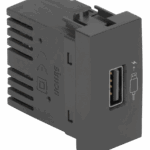 MÓDULO CARREGADOR USB 2.1A TURBO CHARGE BIVOLT - LINHA S30/S35 - GRAFITE - SIMON 30/35