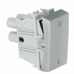 MÓDULO INTERRUPTOR BIPOLAR PARALELO 10A 250V - ALUMÍNIO FOSCO - SIMON 30/35