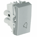 MÓDULO PULSADOR DE CAMPAINHA 10A 250V - ALUMÍNIO FOSCO - SIMON 30/35