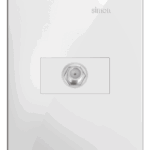 CONJUNTO 1 TOMADA COAXIAL PARA TV 75 OHMS - BRANCO - SIMON 35