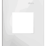 PLACA 4X2 - 2 POSTOS - BRANCO FOSCO - S35