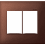 PLACA 4 x 4 - 6 POSTOS - AÇO CORTEN - SIMON 35