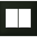 PLACA 4 x 4 - 6 POSTOS - PRETO FOSCO - SIMON 35