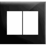 PLACA 4 x 4 - 6 POSTOS - PRETO - SIMON 35