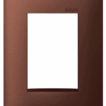 PLACA 4 x 2 - 3 POSTOS - AÇO CORTEN - SIMON 35