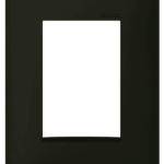 PLACA 4 x 2 - 3 POSTOS - PRETO FOSCO - SIMON 35