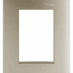 PLACA 4 x 2 - 3 POSTOS - CHAMPAGNE - SIMON 35