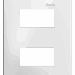 PLACA 4 x 2 - 2 POSTOS SEPARADOS - BRANCO - SIMON 35