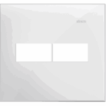 PLACA 4X4 - 2 POSTOS - BRANCO FOSCO - S35