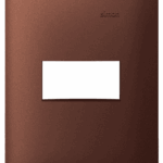 PLACA 4 x 2 - 1 POSTO - AÇO CORTEN - SIMON 35