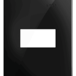 PLACA 4 x 2 - 1 POSTO - PRETO - SIMON 35