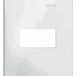 PLACA 4X2 - 1 POSTO - BRANCO FOSCO - S35