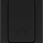 Campainha Eletrônica Qualitronix QC1P - Sem Fio, Longo Alcance, Preto, Bivolt