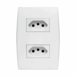 5Ub9 9053 Conjunto 2 Tomada 2P+T 10A 250V~ 4X2 Branco Ilus Iriel