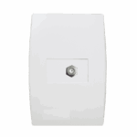 5Tg9 9062 Conjunto 1 Tomada Cabo Coaxial Terminal 4X2 Branco Ilus Iriel