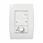 5Tg9 9071 Conjunto 1 Controle Ventilador Bivolt C/ Pto De Luz 4X2 Branco Ilus Iriel