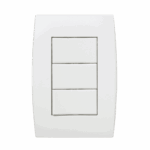 5Ta9 9051 Conjunto 3 Interruptor Simples 10Ax 250V~ 4X2 Branco Ilus Iriel